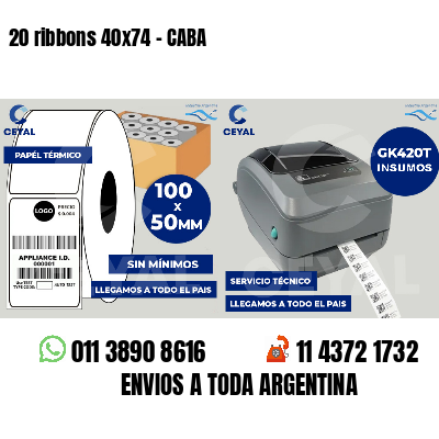 20 ribbons 40x74 - CABA