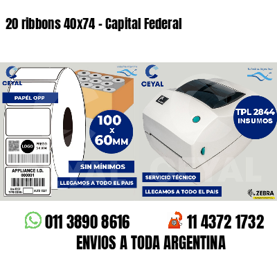 20 ribbons 40x74 - Capital Federal