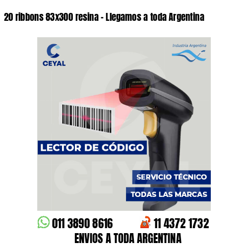 20 ribbons 83x300 resina - Llegamos a toda Argentina