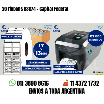 20 ribbons 83x74 - Capital Federal