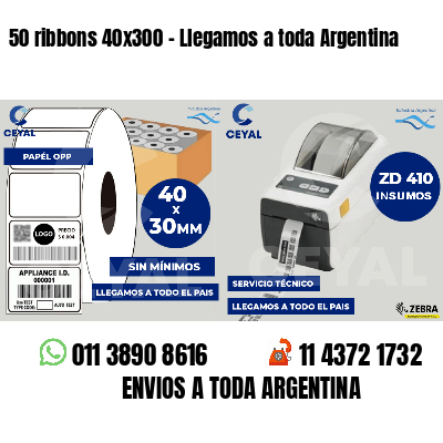 50 ribbons 40x300 - Llegamos a toda Argentina