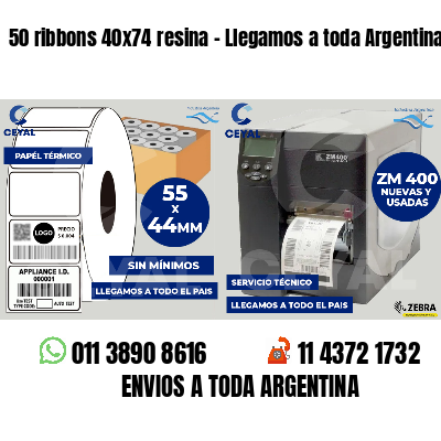 50 ribbons 40x74 resina - Llegamos a toda Argentina
