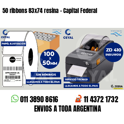 50 ribbons 83x74 resina - Capital Federal
