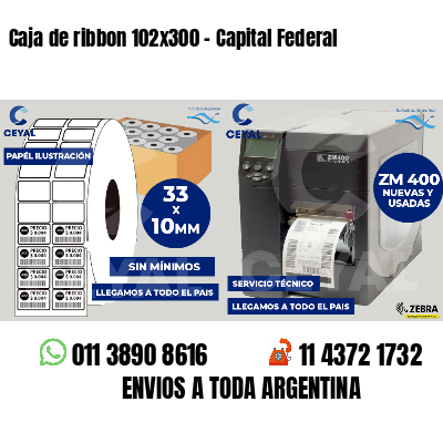 Caja de ribbon 102x300 - Capital Federal