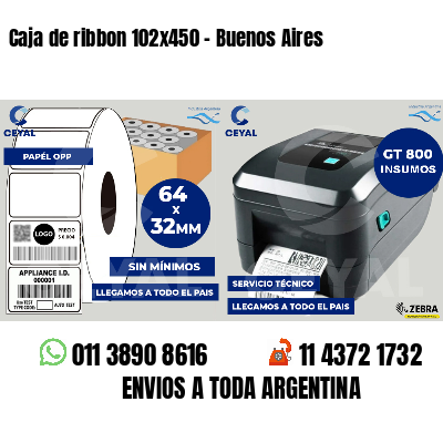 Caja de ribbon 102x450 - Buenos Aires