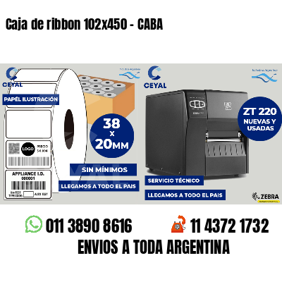 Caja de ribbon 102x450 - CABA