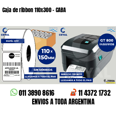 Caja de ribbon 110x300 - CABA