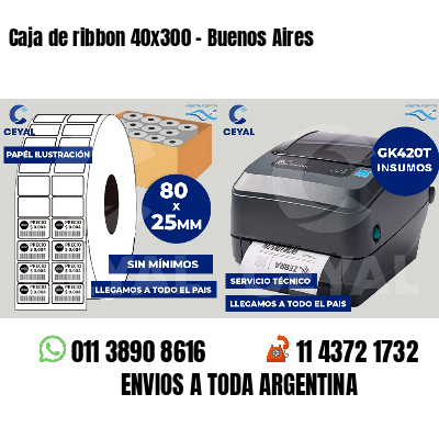 Caja de ribbon 40x300 - Buenos Aires