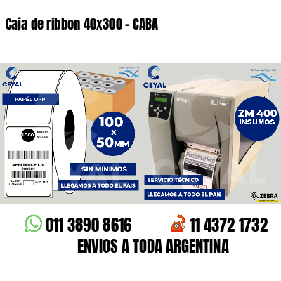 Caja de ribbon 40x300 - CABA