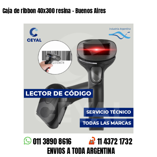 Caja de ribbon 40x300 resina - Buenos Aires