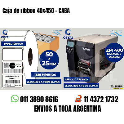 Caja de ribbon 40x450 - CABA