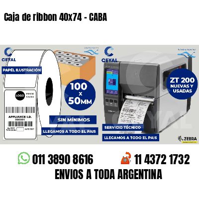 Caja de ribbon 40x74 - CABA