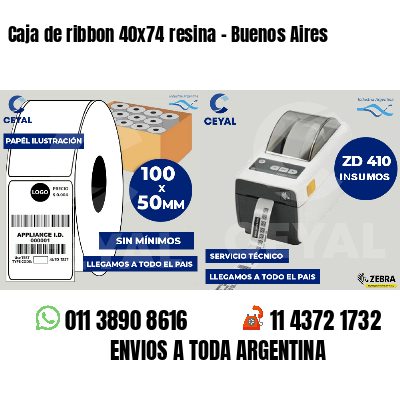 Caja de ribbon 40x74 resina - Buenos Aires