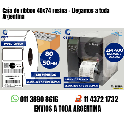 Caja de ribbon 40x74 resina - Llegamos a toda Argentina
