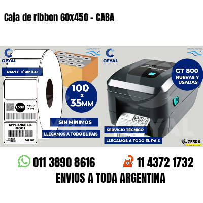 Caja de ribbon 60x450 - CABA