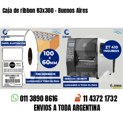 Caja de ribbon 83x300 - Buenos Aires