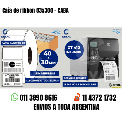 Caja de ribbon 83x300 - CABA