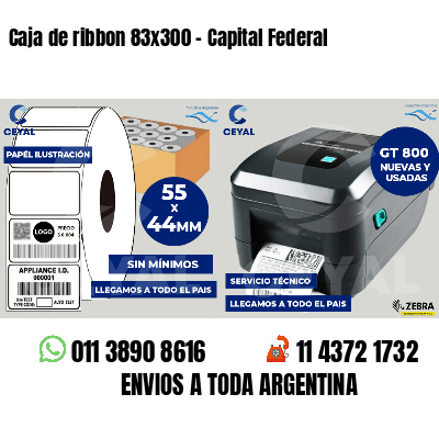 Caja de ribbon 83x300 - Capital Federal