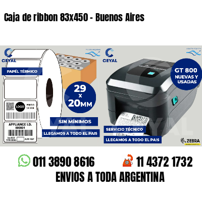 Caja de ribbon 83x450 - Buenos Aires