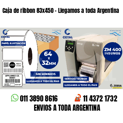 Caja de ribbon 83x450 - Llegamos a toda Argentina
