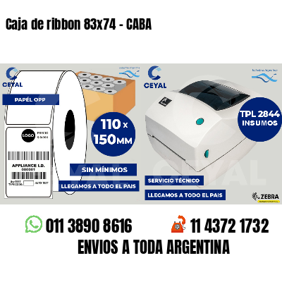 Caja de ribbon 83x74 - CABA