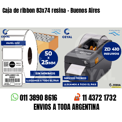 Caja de ribbon 83x74 resina - Buenos Aires