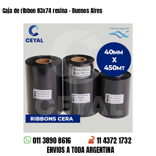 Caja de ribbon 83×74 resina – Buenos Aires