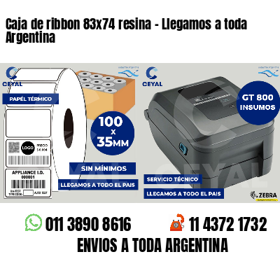 Caja de ribbon 83x74 resina - Llegamos a toda Argentina