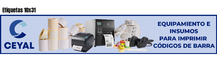 Etiquetas 10x31