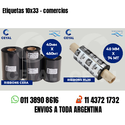 Etiquetas 10x33 - comercios