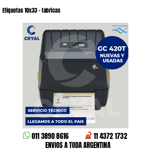 Etiquetas 10×33 – fabricas