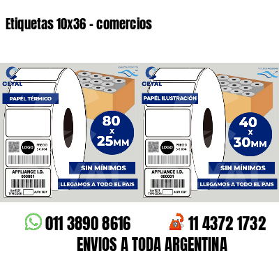 Etiquetas 10x36 - comercios