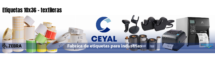 Etiquetas 10x36 - textileras