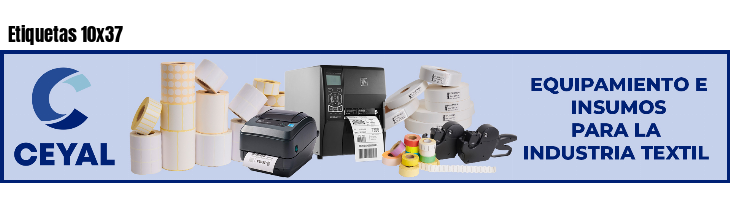 Etiquetas 10x37