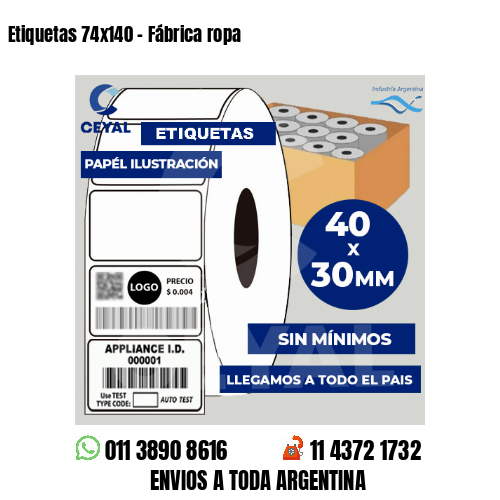 Etiquetas 74×140 – Fábrica ropa