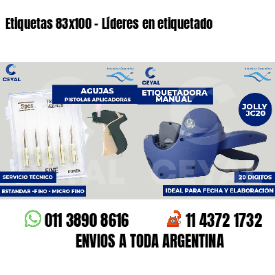 Etiquetas 83x100 - Líderes en etiquetado