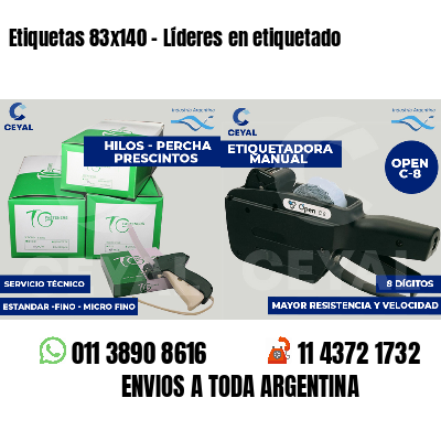 Etiquetas 83x140 - Líderes en etiquetado