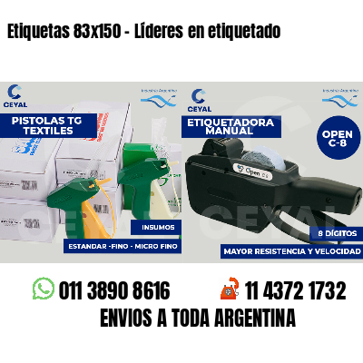 Etiquetas 83x150 - Líderes en etiquetado