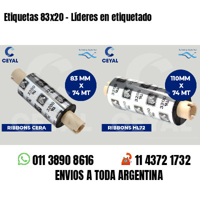 Etiquetas 83x20 - Líderes en etiquetado