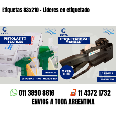 Etiquetas 83x210 - Líderes en etiquetado
