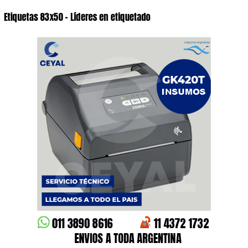 Etiquetas 83×50 – Líderes en etiquetado