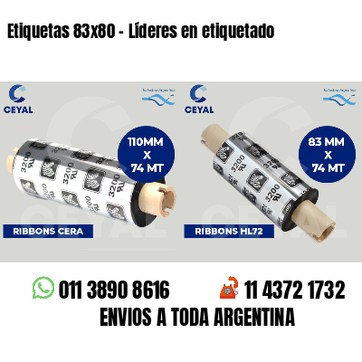 Etiquetas 83x80 - Líderes en etiquetado