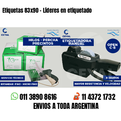 Etiquetas 83x90 - Líderes en etiquetado