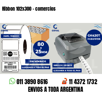 Ribbon 102x300 - comercios