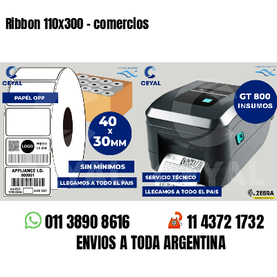 Ribbon 110x300 - comercios
