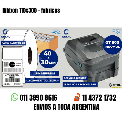 Ribbon 110x300 - fabricas