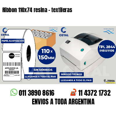 Ribbon 110x74 resina - textileras