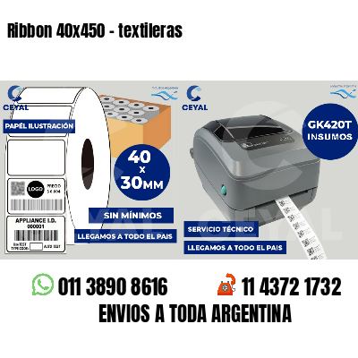 Ribbon 40x450 - textileras