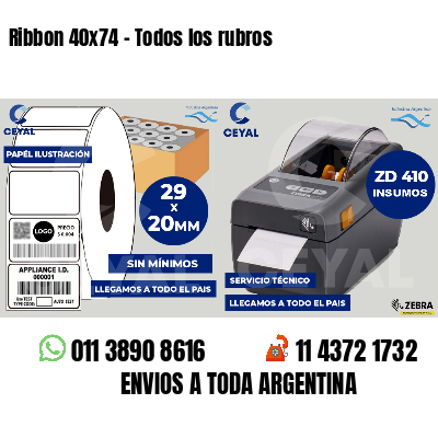 Ribbon 40x74 - Todos los rubros