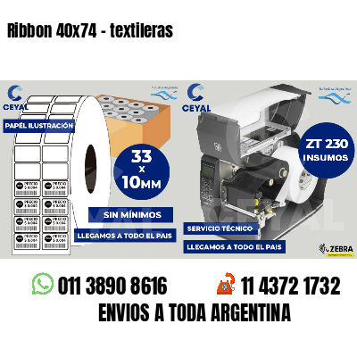 Ribbon 40x74 - textileras